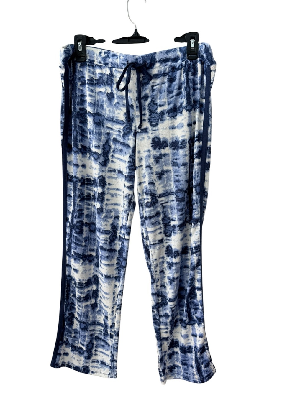 Lucky Brand Blue and White Tie-Dye Lounge Pants Large